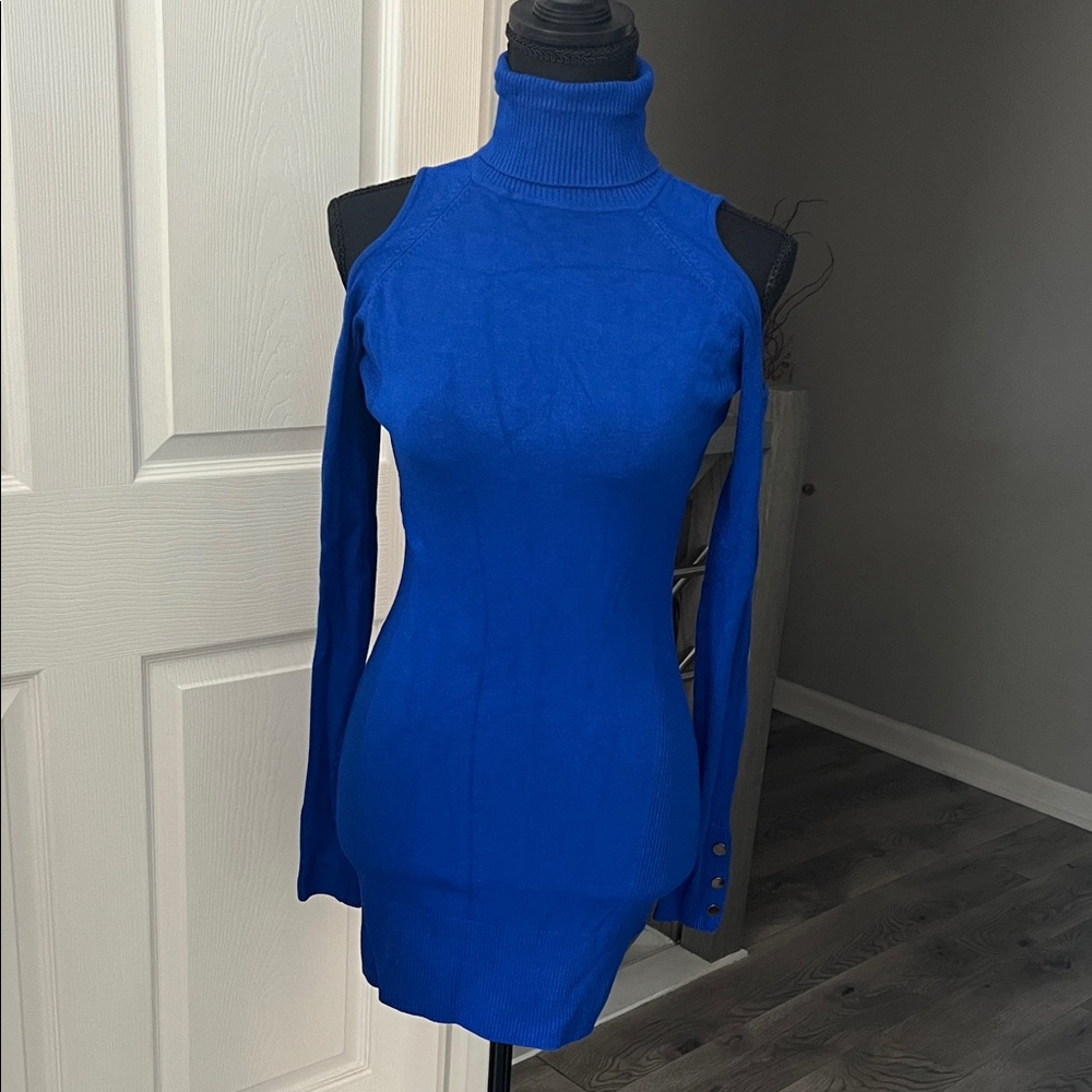 Cache Royal Blue Long Sleeve Dress